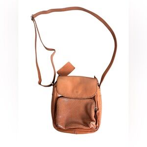Vintage Danier Leather Crossbody- Perforated Leather